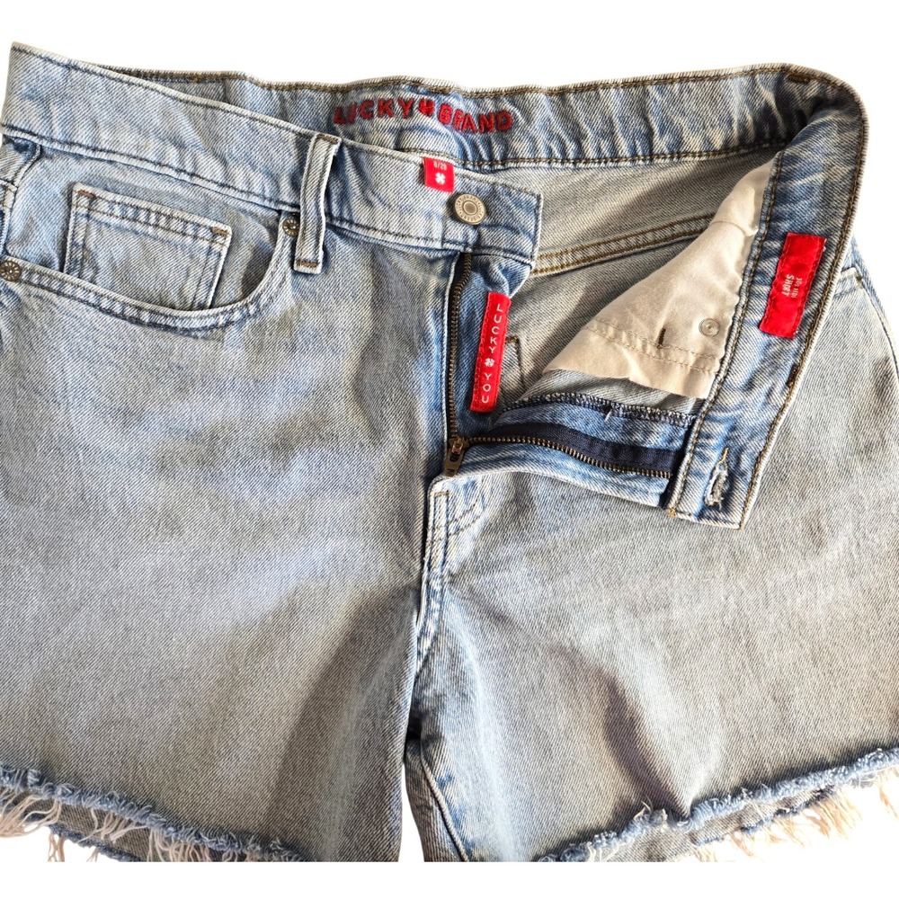 LOT OF 2 Lucky Brand Denim Shorts 90" Midi Size 8/29 - Picture 9 of 10